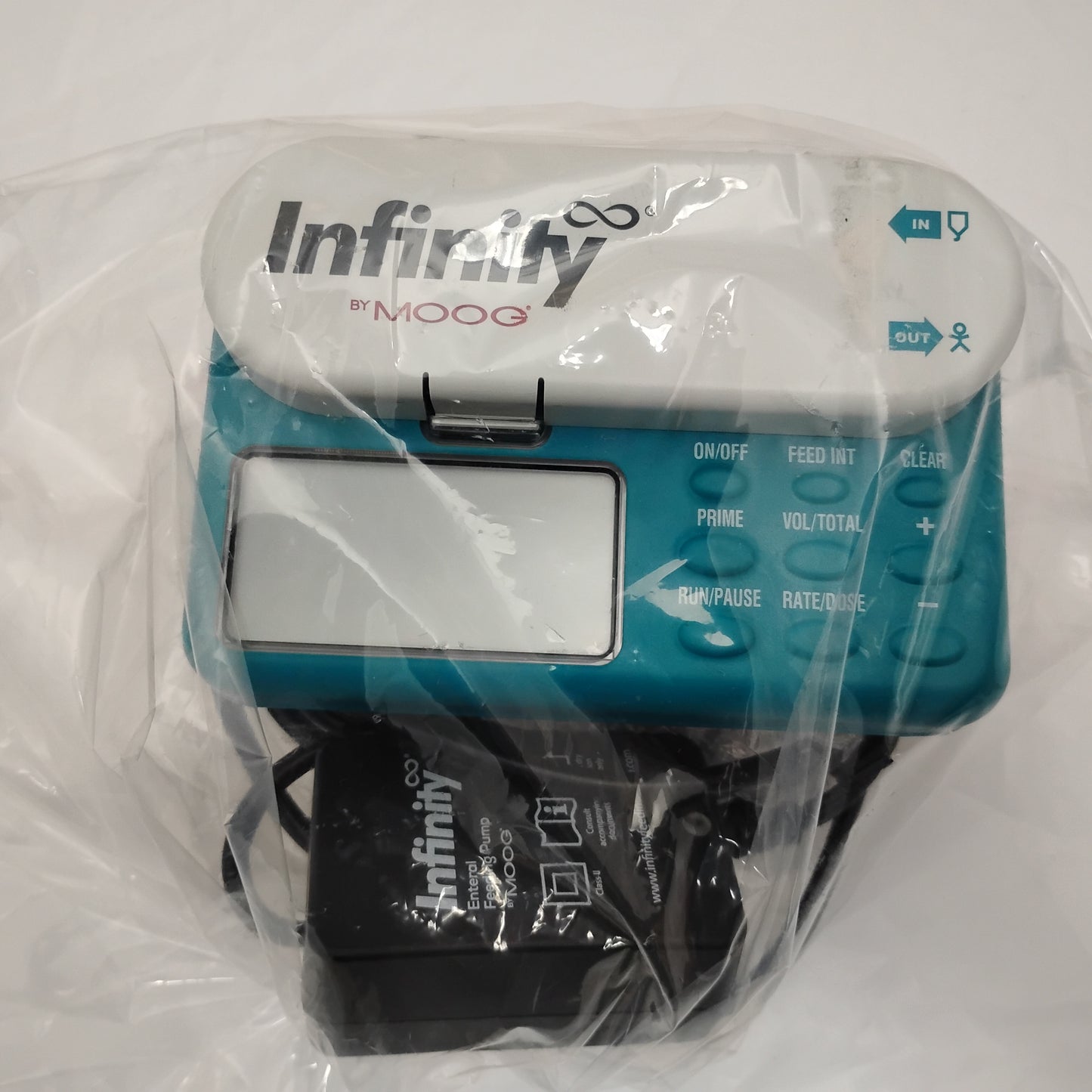 Moog EnteraLite Infinity Enteral Feeding Pump – Portable & Patient-Ready, with power supply