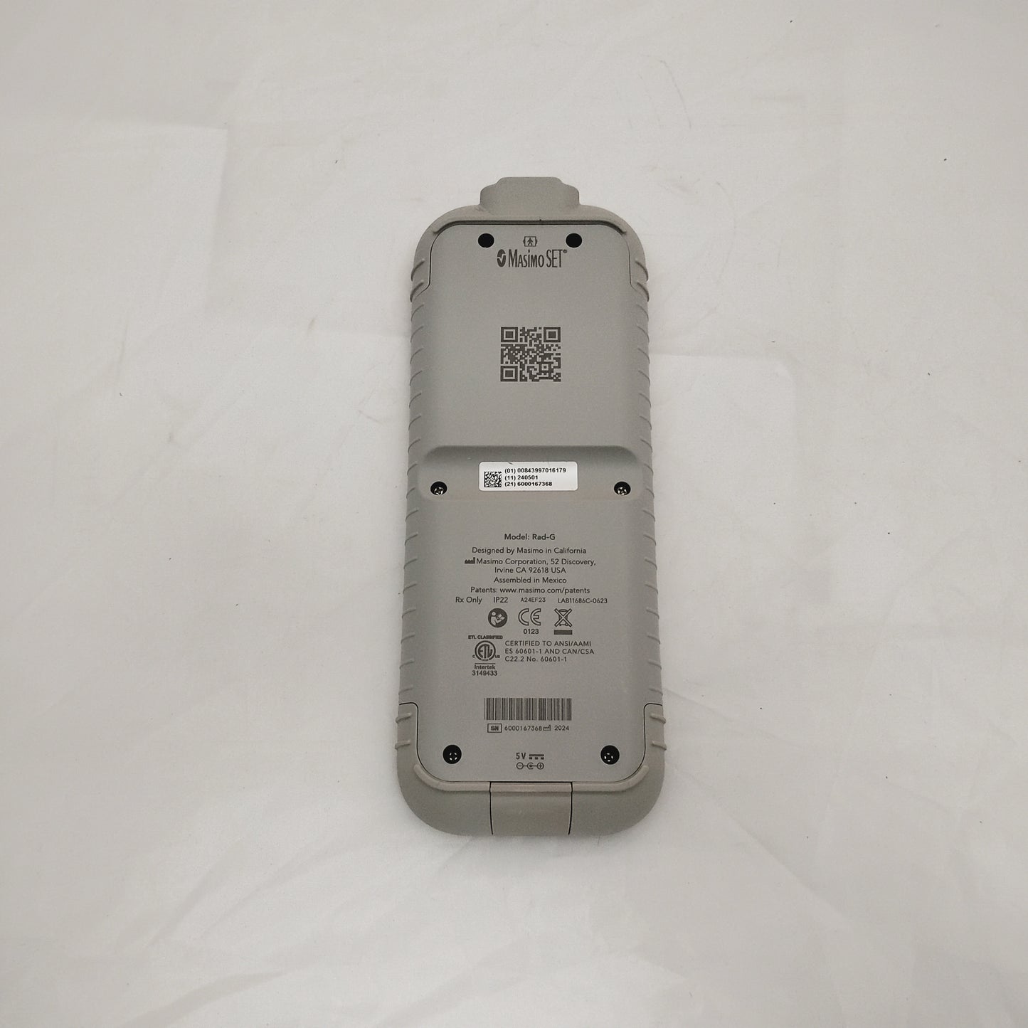 Masimo Rad G Handheld Pulse Oximeter - Rechargeable SpO₂ Monitor (Patient Ready)