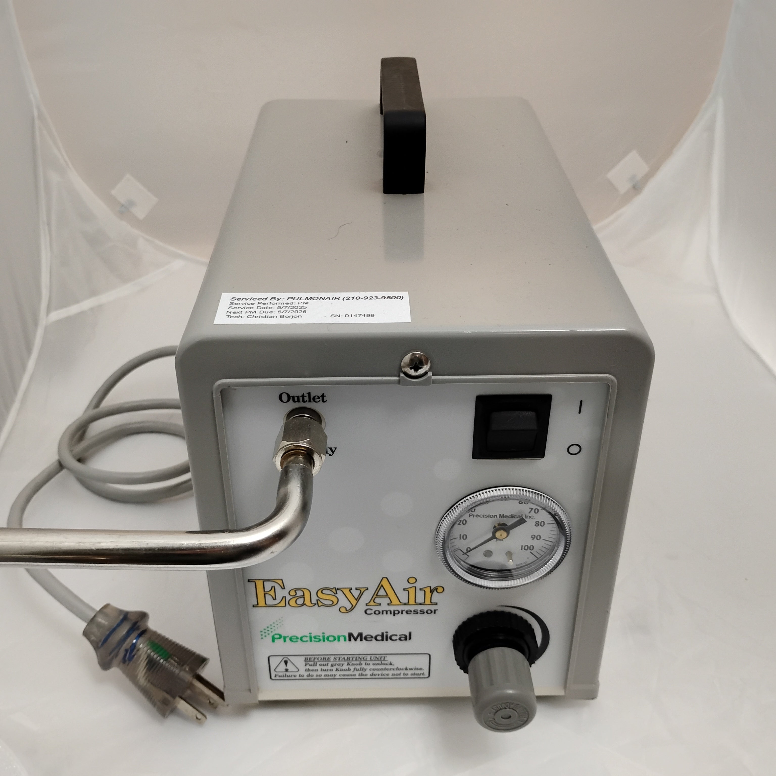 Precision Medical Compressor Precision Medical EasyAir compressor – PULMONAIR