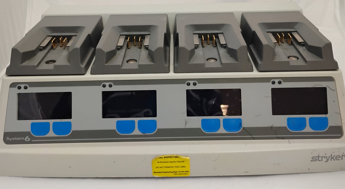 Stryker System 6 Battery Charger - 4-Bay Modular Charging Station